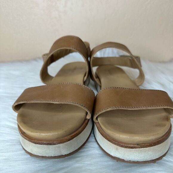 Nisolo Go-To Platform Sandals In Almond Size 9.5 - Picture 3 of 13